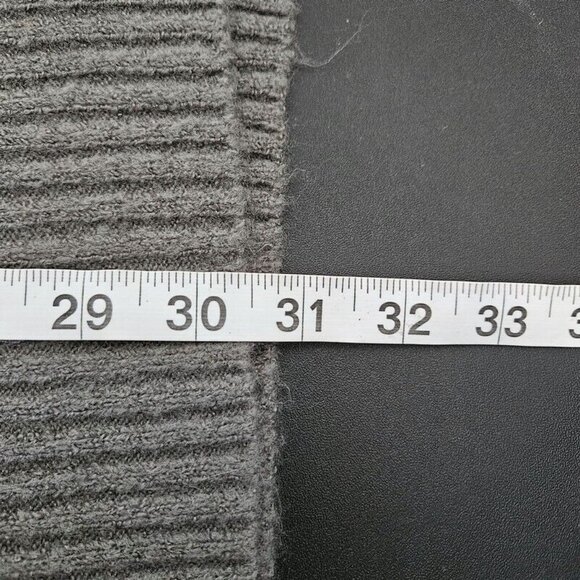 RVCA Quarts Sweater Dress XS Open Back‎ Gray Knit Shift LS Cross Strap NWT - Picture 7 of 8